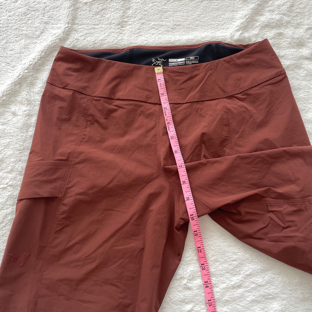 Arcteryx Womens Sabria Short Terracotta Red Orange Hiking Technical Cargo Size 4 - Picture 5 of 10